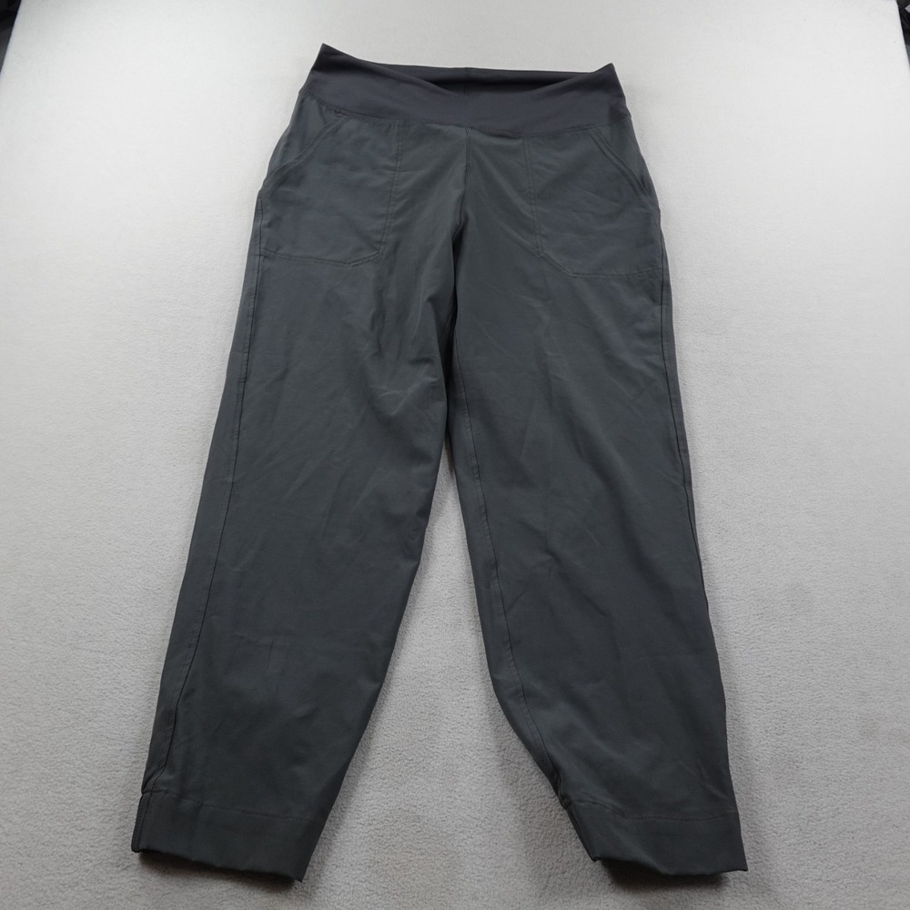 Patagonia Happy Hike Studio Pants Womens Medium Forge Gray Pull On Jogger Hiking - Picture 2 of 15